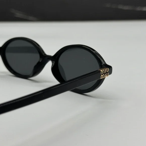 NEW MU 04ZS 1AB5S0 MIU MIU SUNGLASSES MU04ZS 1AB5S0 BLACK SMU 04ZS WOMEN - Picture 10 of 13